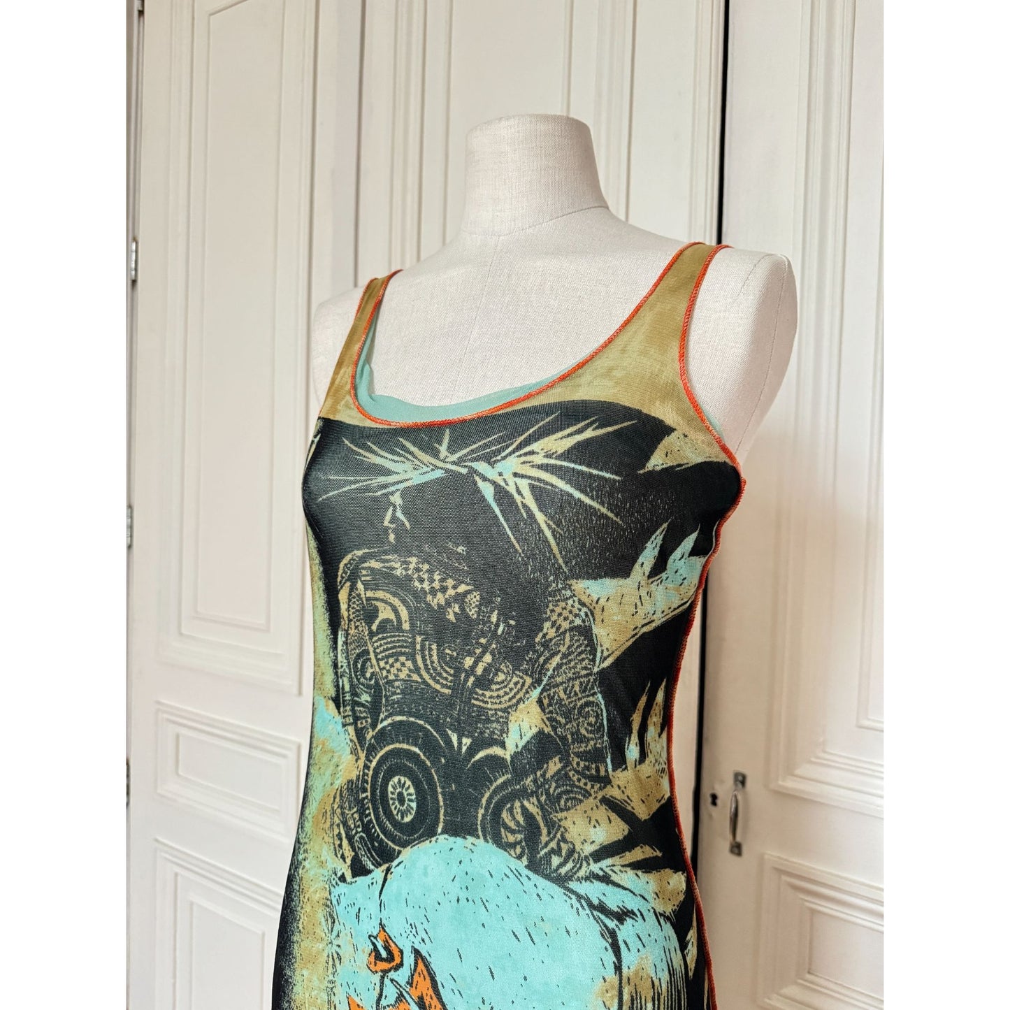 Spring Summer 2000 Mesh Maxi Dress 