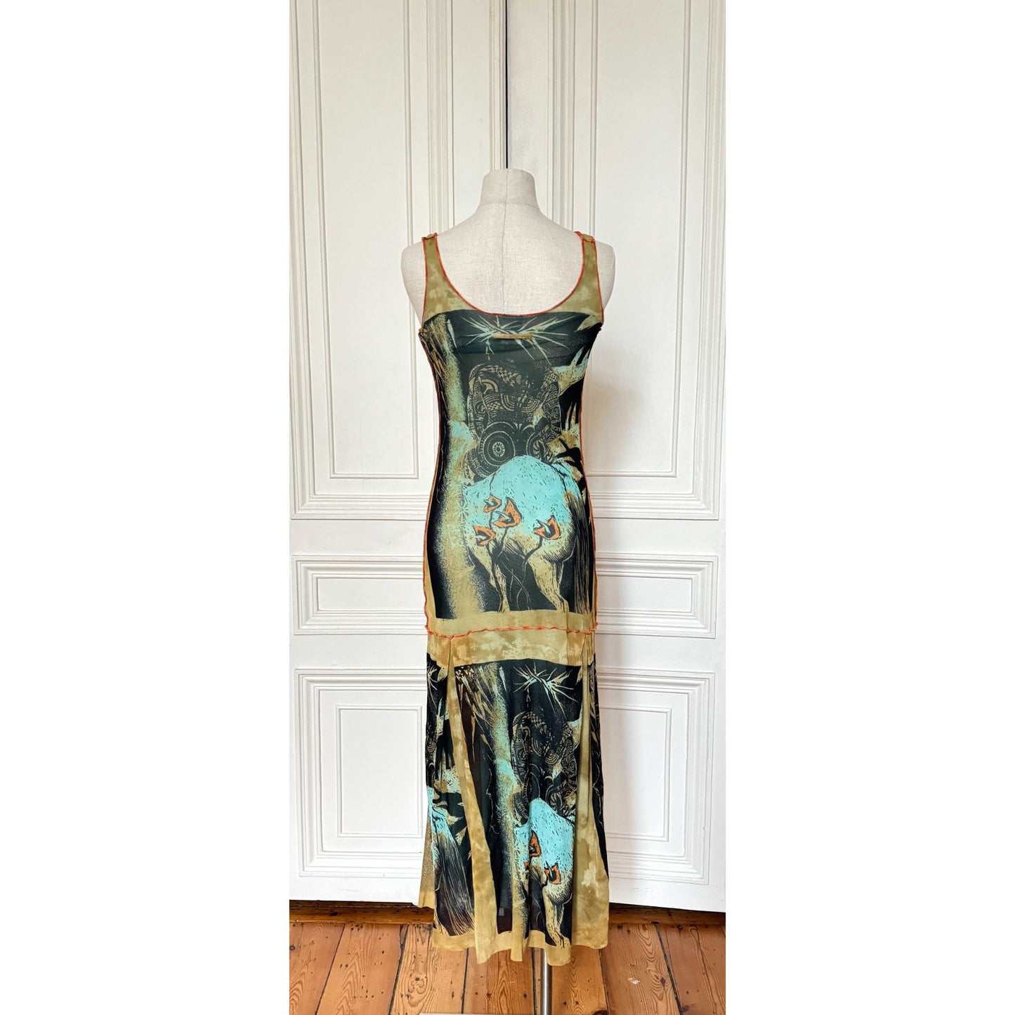 Spring Summer 2000 Mesh Maxi Dress 