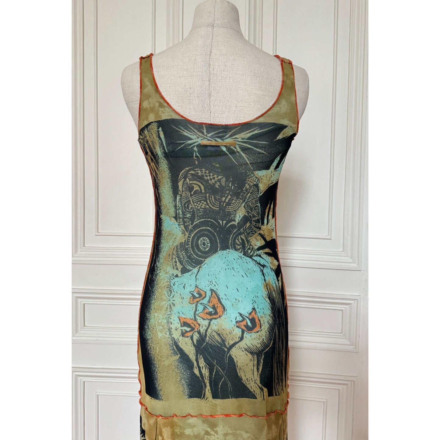 Spring Summer 2000 Mesh Maxi Dress 