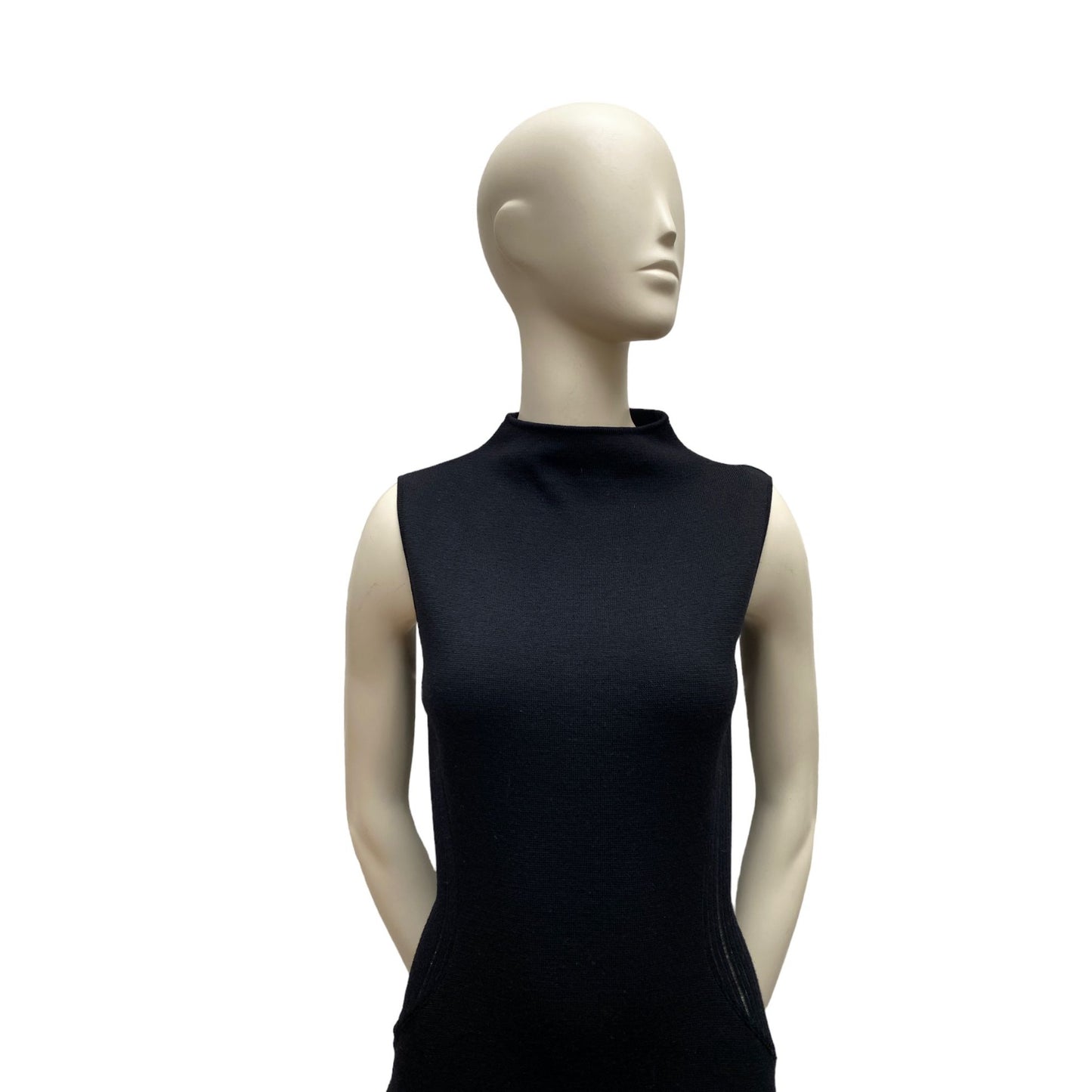 Haute Couture Vintage Midi Wool Dress