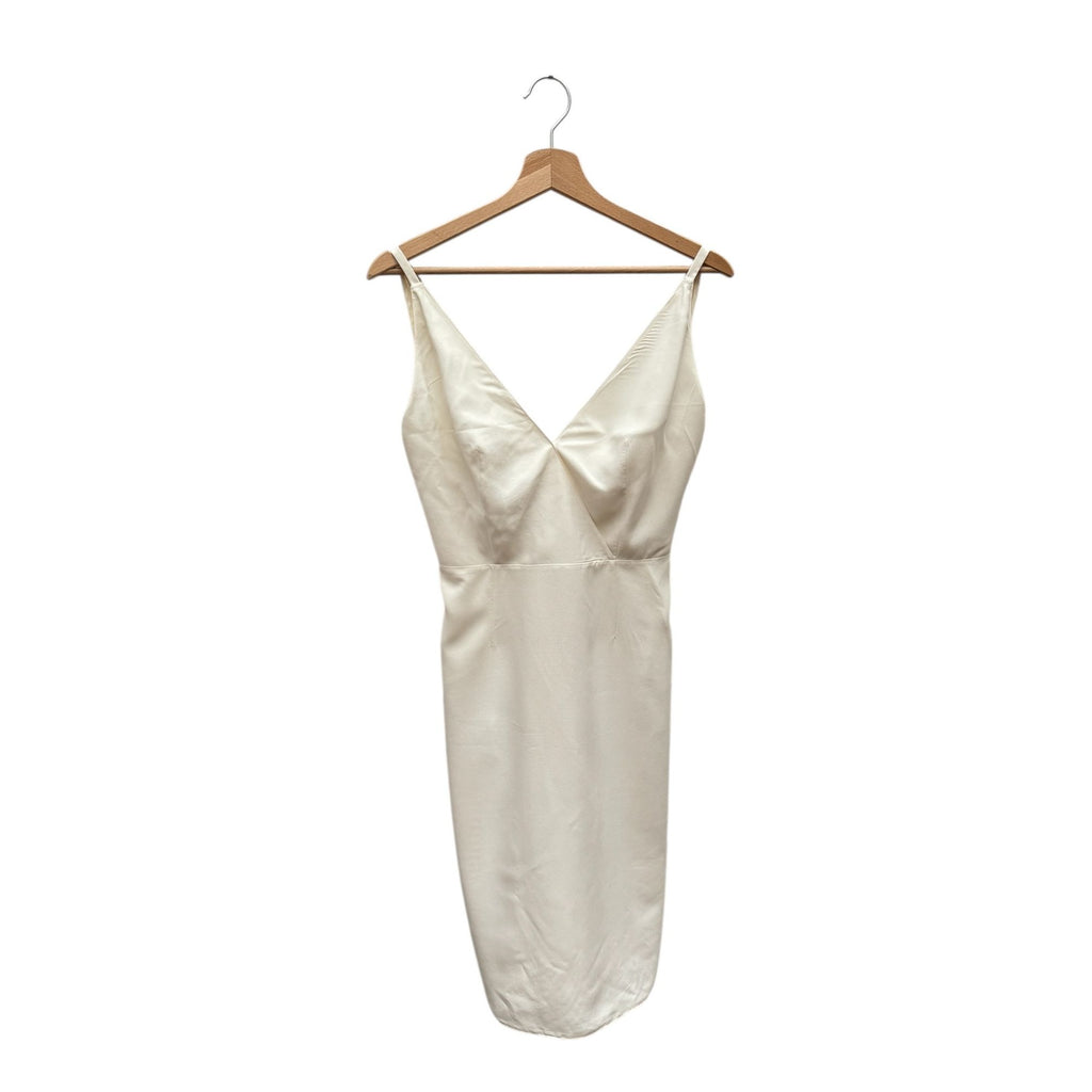 Beige Silk Slip Dress