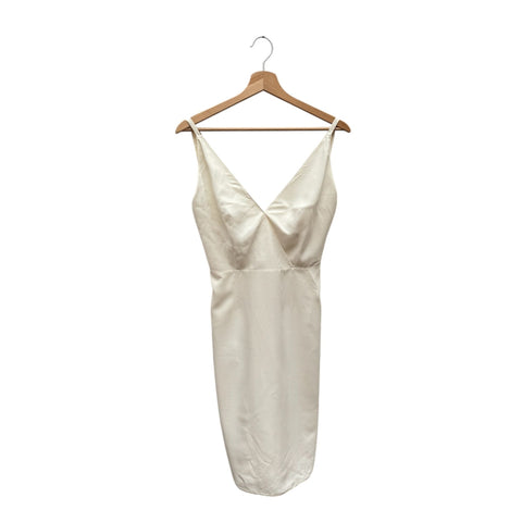 Beige Silk Slip Dress