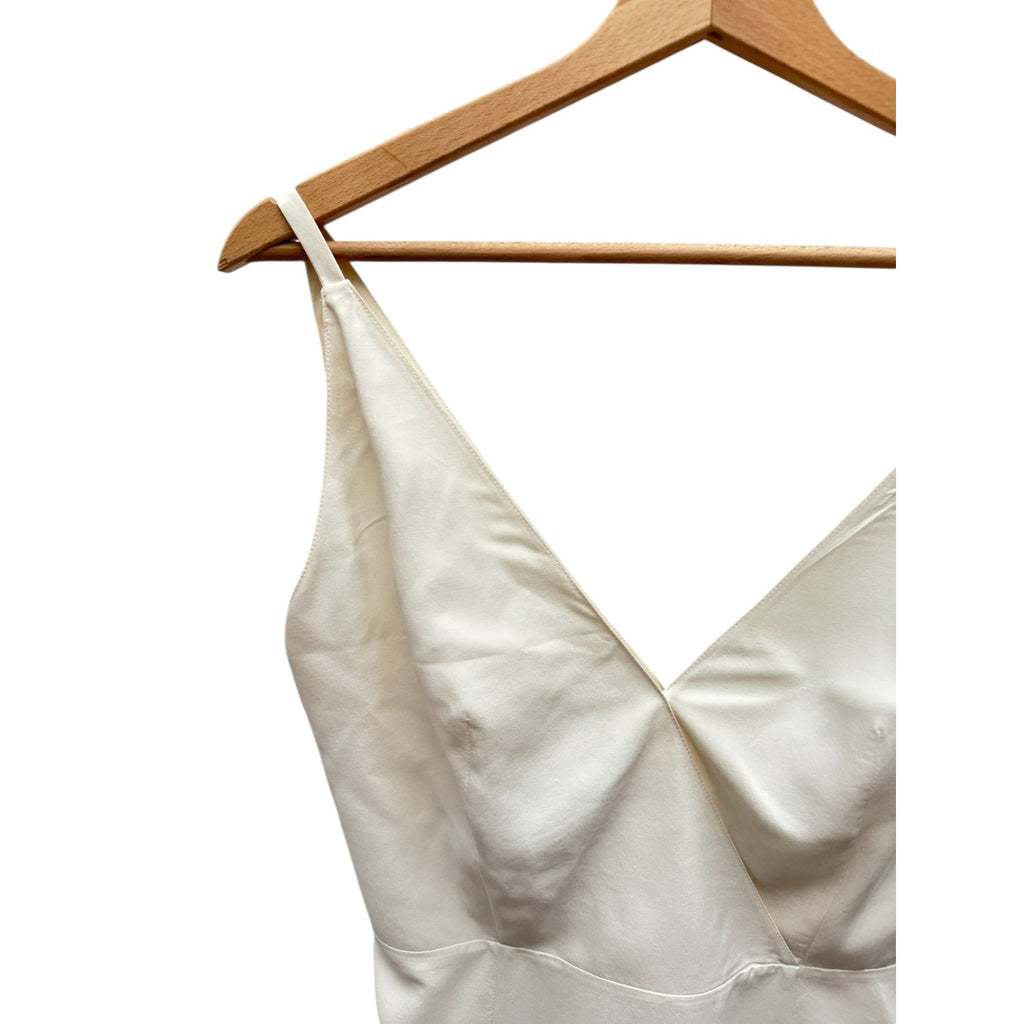 Beige Silk Slip Dress