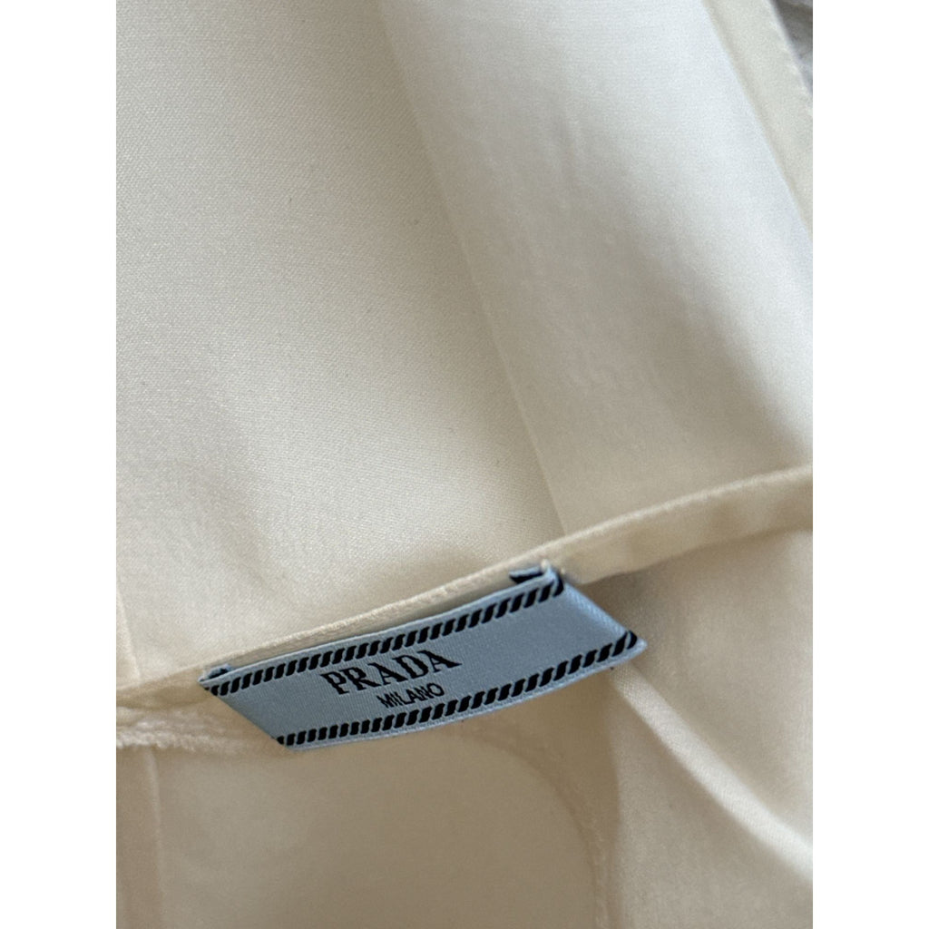 Beige Silk Slip Dress