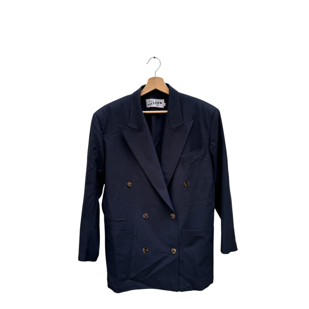 Vintage Navy Wool Blazer Jacket 