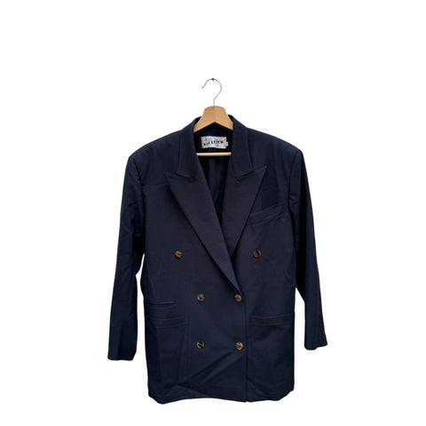 Vintage Navy Wool Blazer Jacket 
