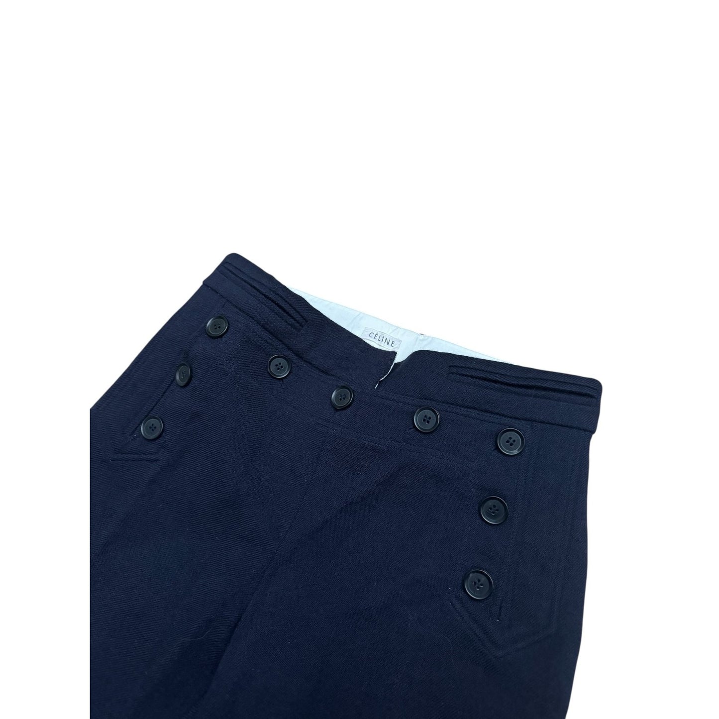 Phoebe Philo Fall 2010 Runway Navy Wool Sailor Pants