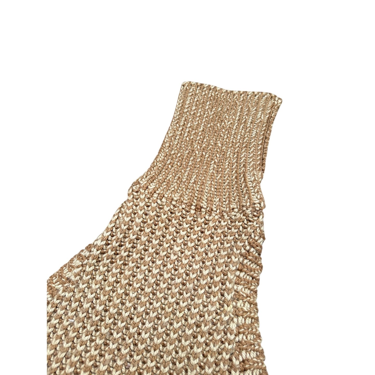 Beige Wool Open Back Vest