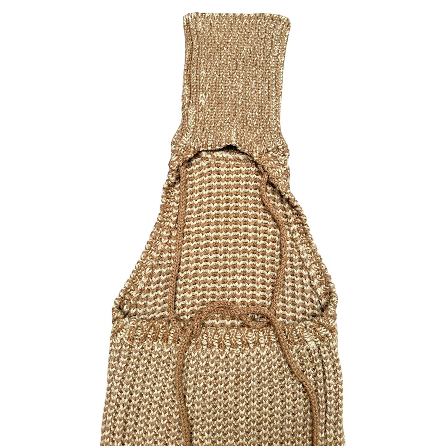 Beige Wool Open Back Vest