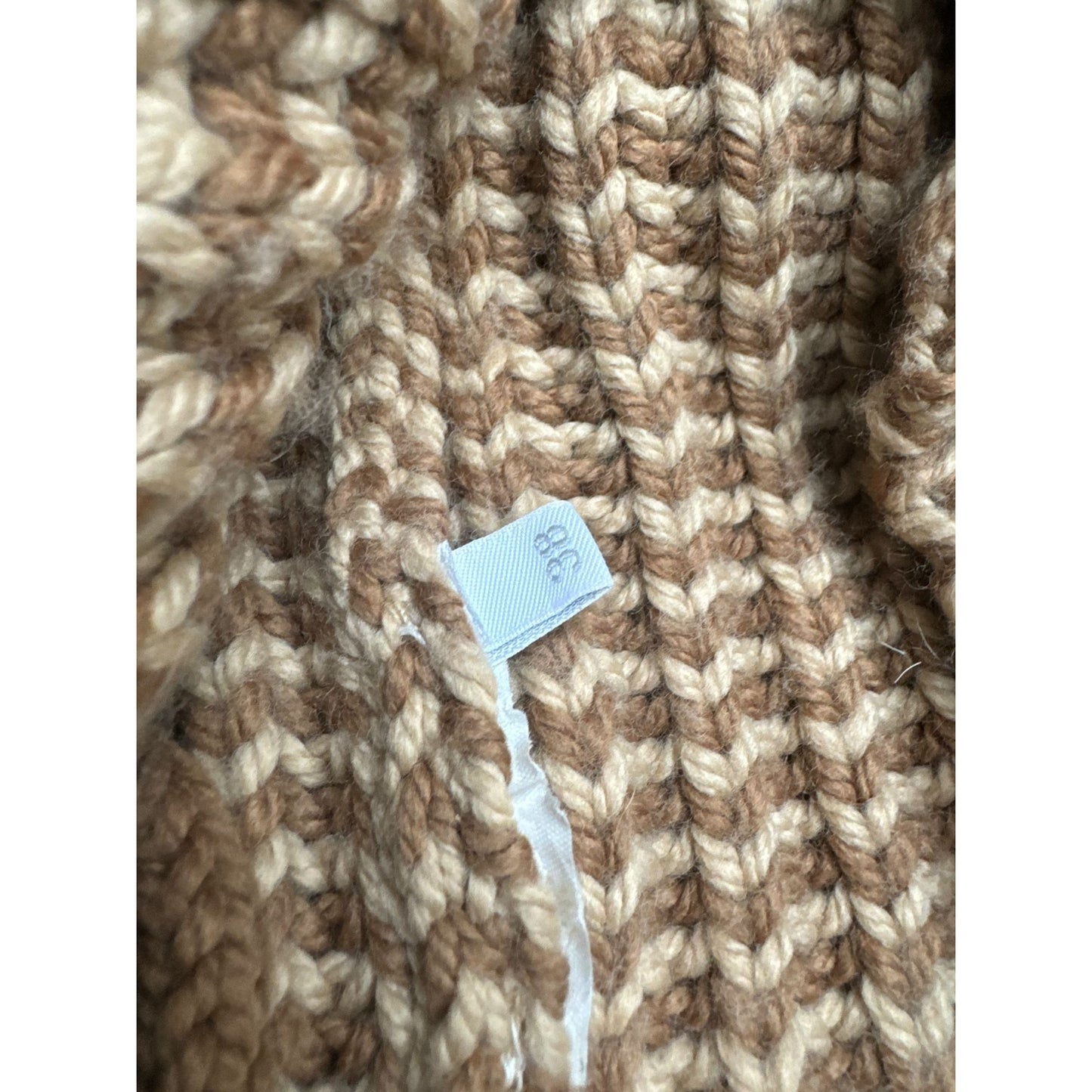 Beige Wool Open Back Vest