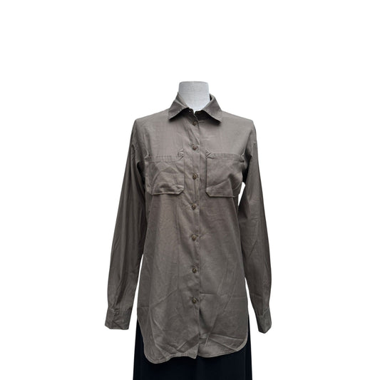 Vintage Khaki Military Shirt