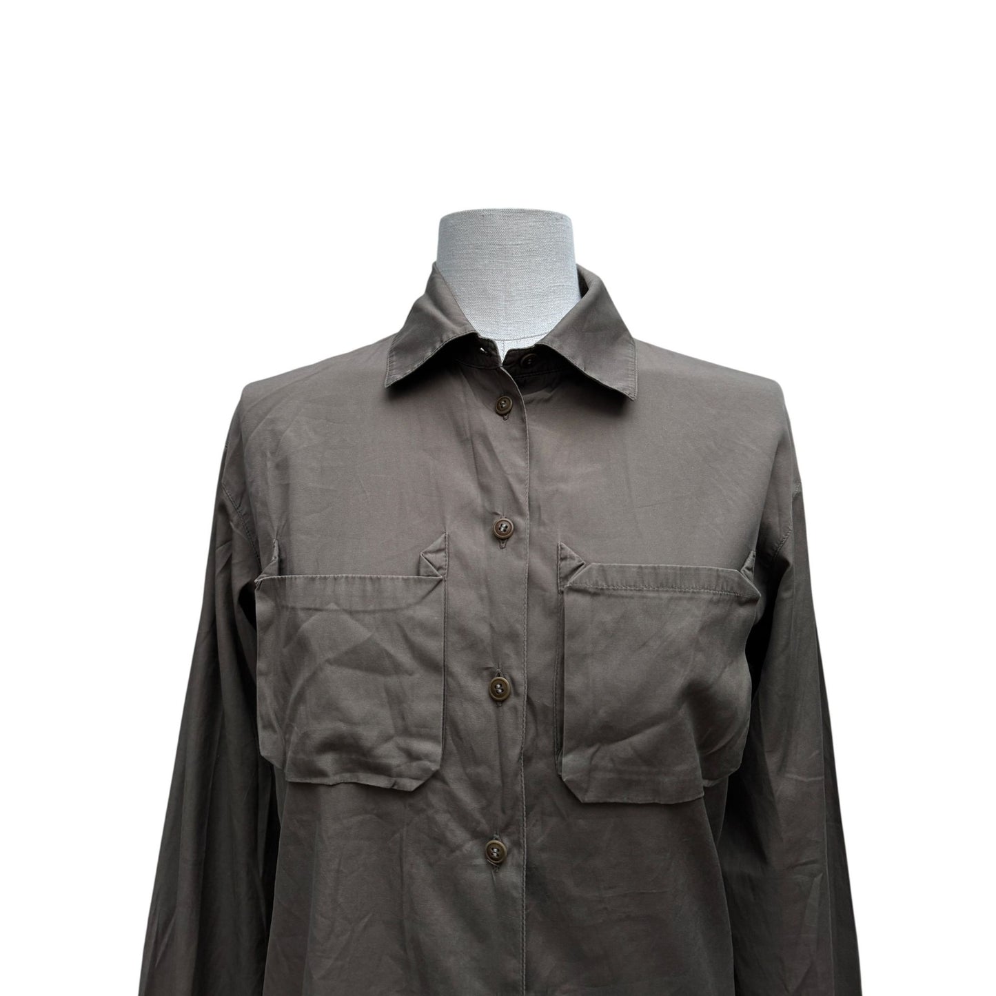 Vintage Khaki Military Shirt