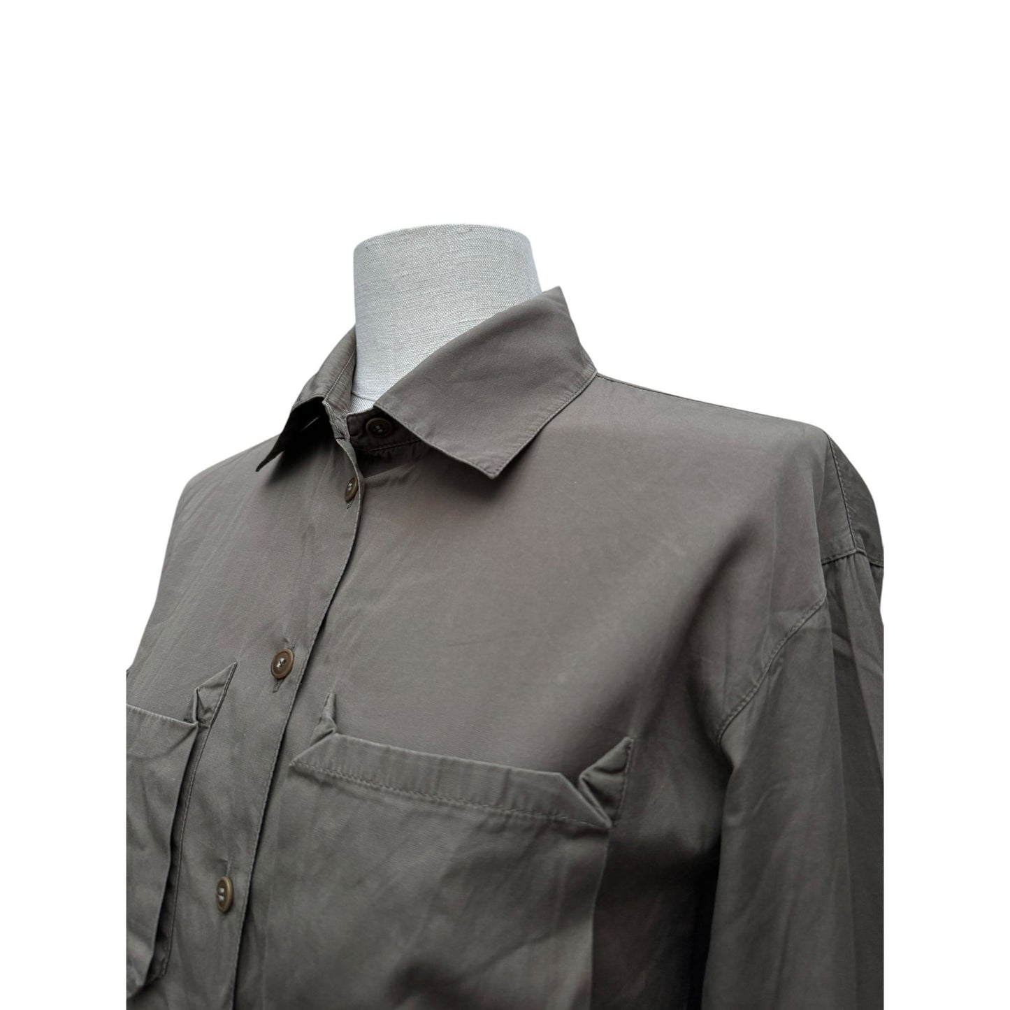 Vintage Khaki Military Shirt