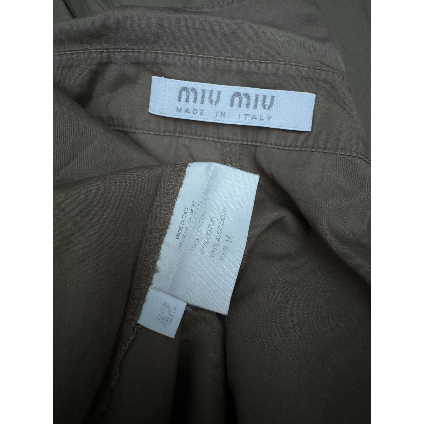 Vintage Khaki Military Shirt