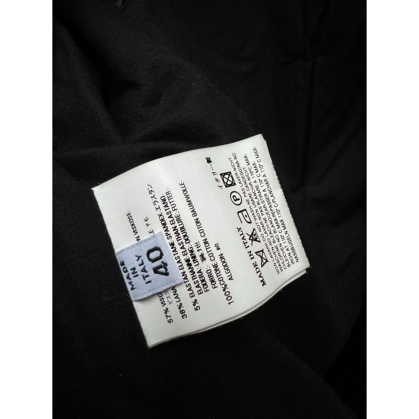 FW 2006 Black Wool Puffed Coat