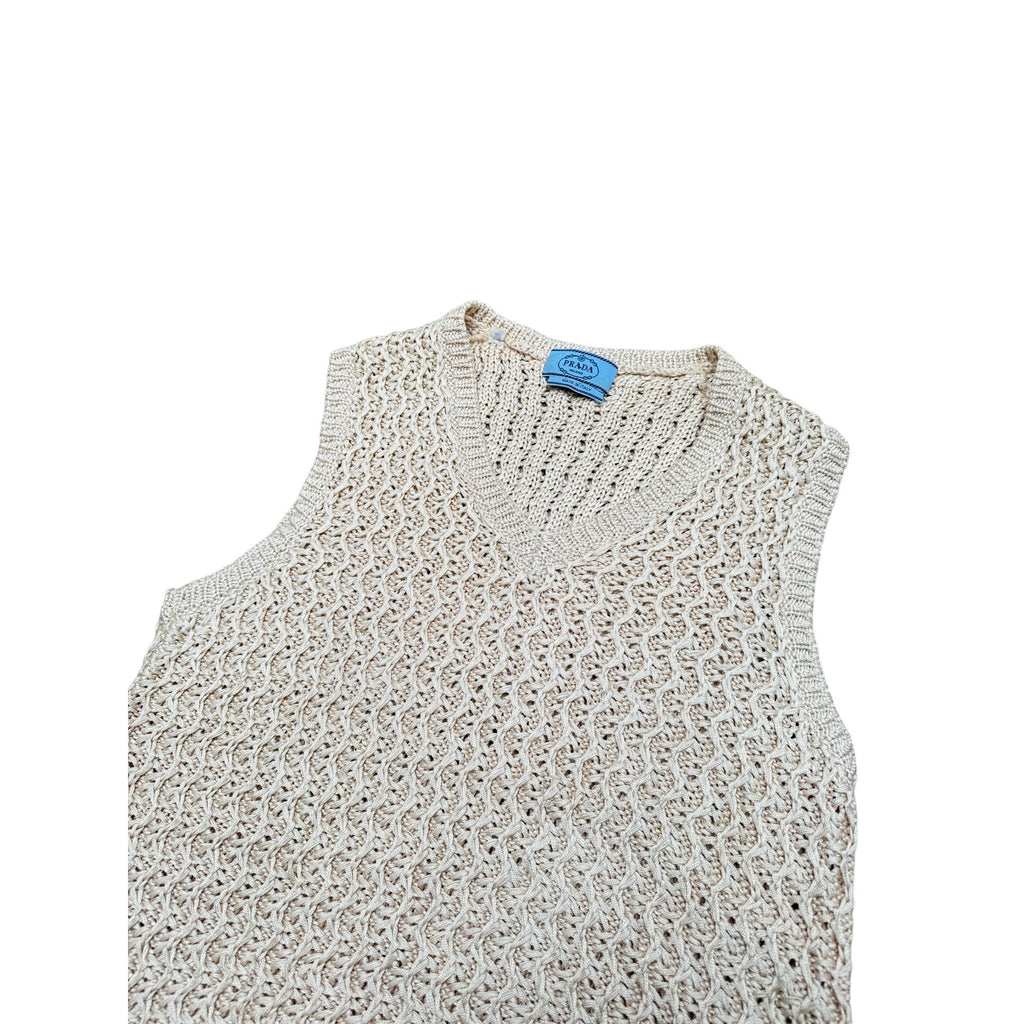 Beige Knitted vest