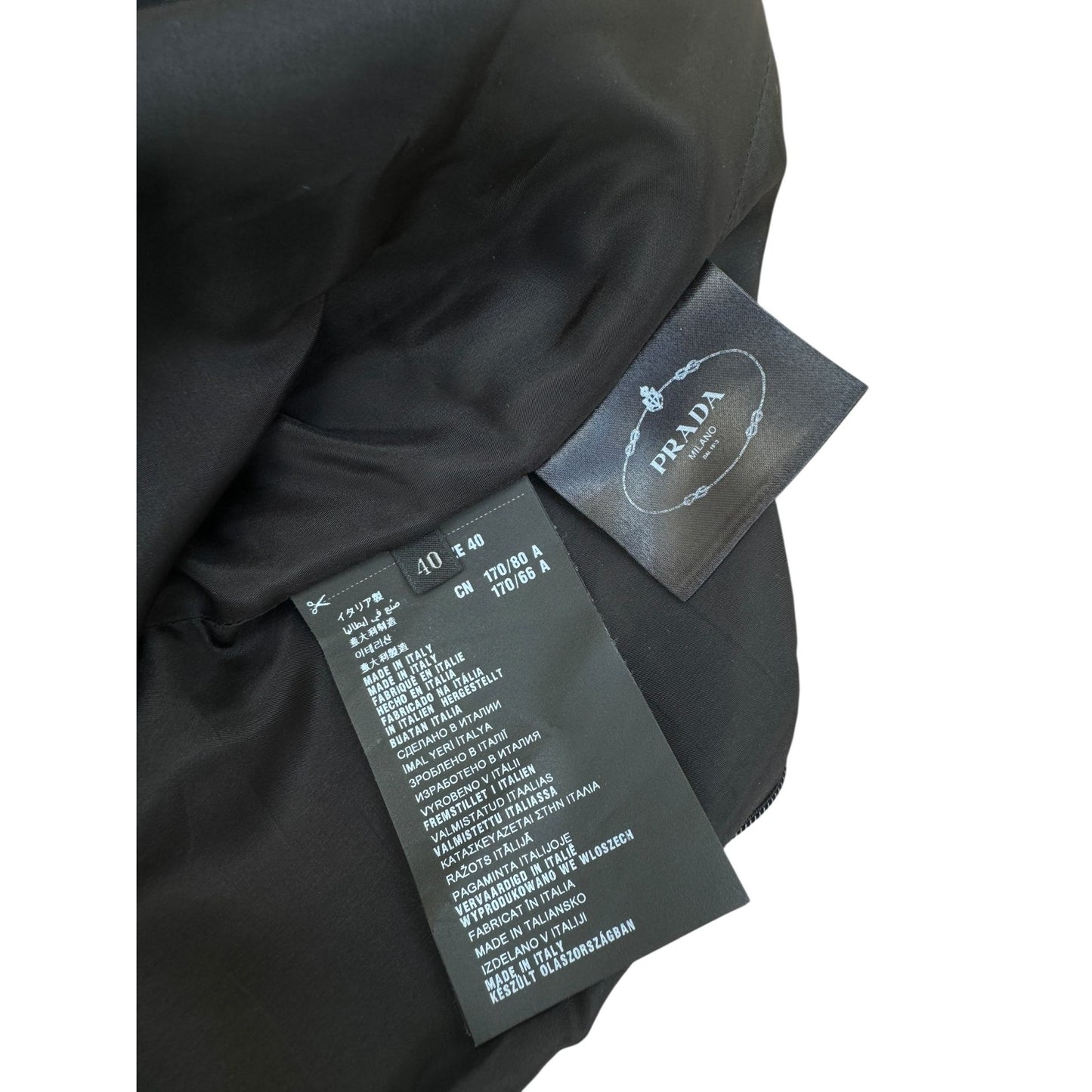 Black Textured Cotton-Silk Blend Dress