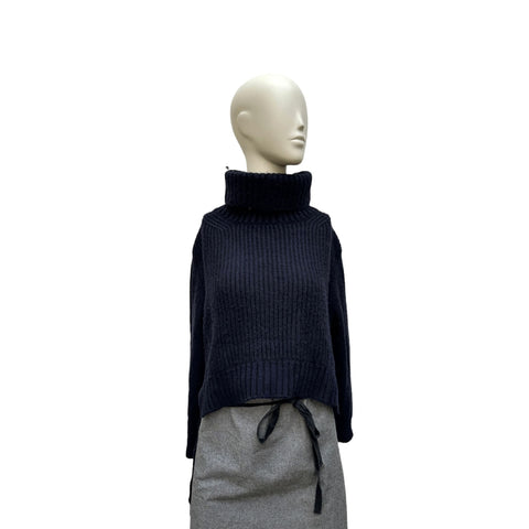 By Phoebe Philo Dark Navy Asymmetric sweater