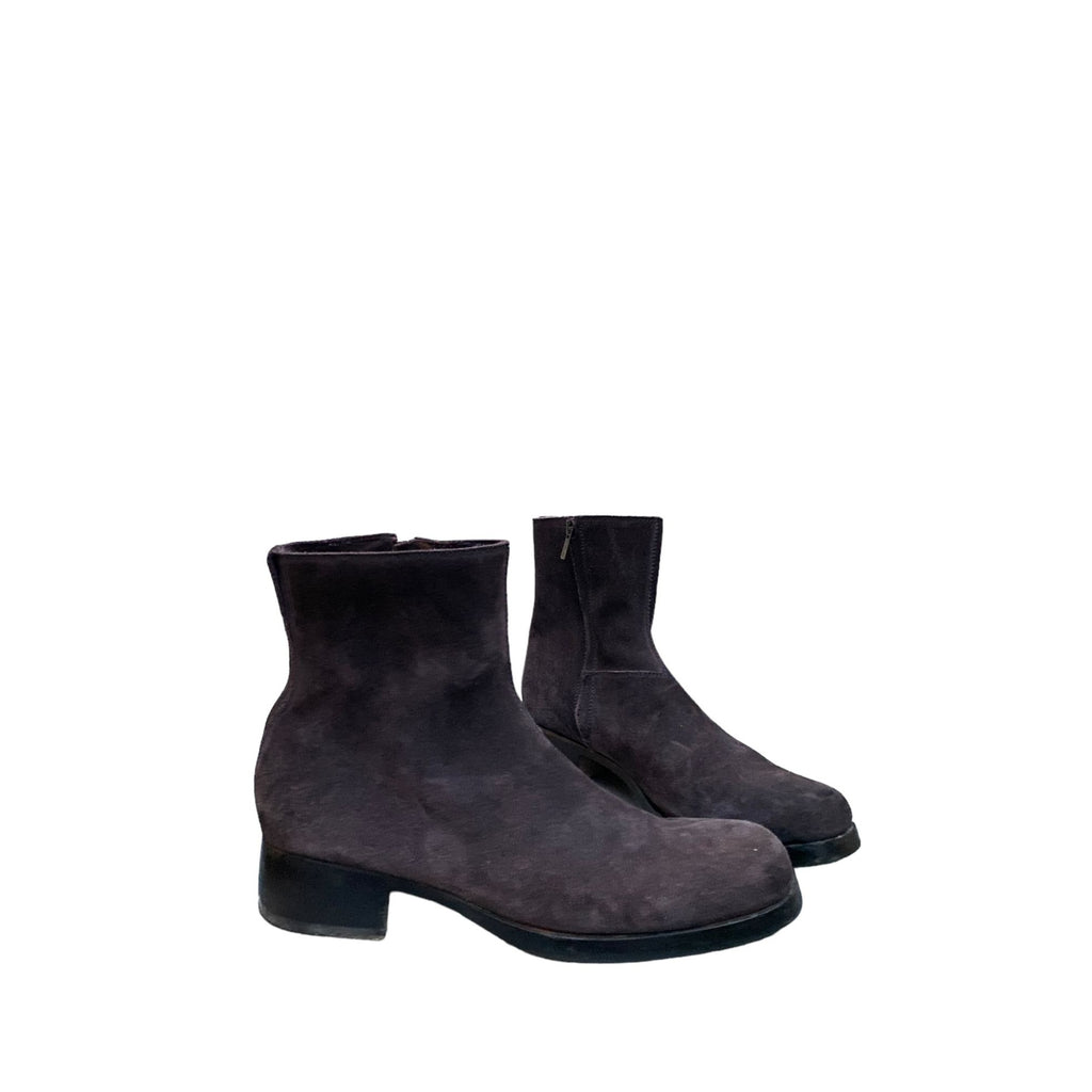 By Tom Ford  Brown Suede Square Boots