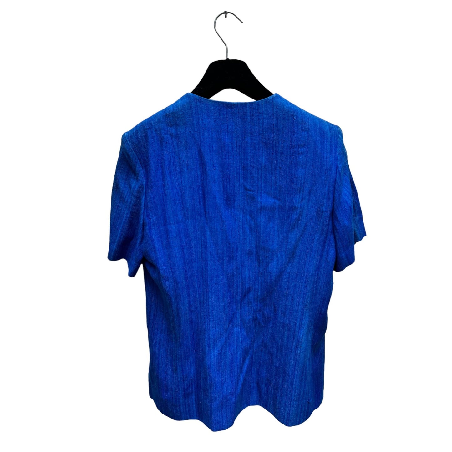 Vintage Blue Short Sleeves Jacket