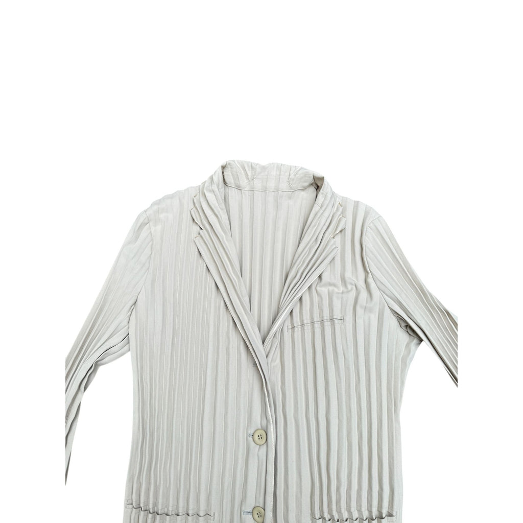 Beige Pleats Please Jacket