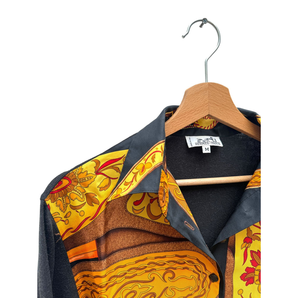 1992 Vintage Silk Cashmere Print Shirt Festival des Amazones