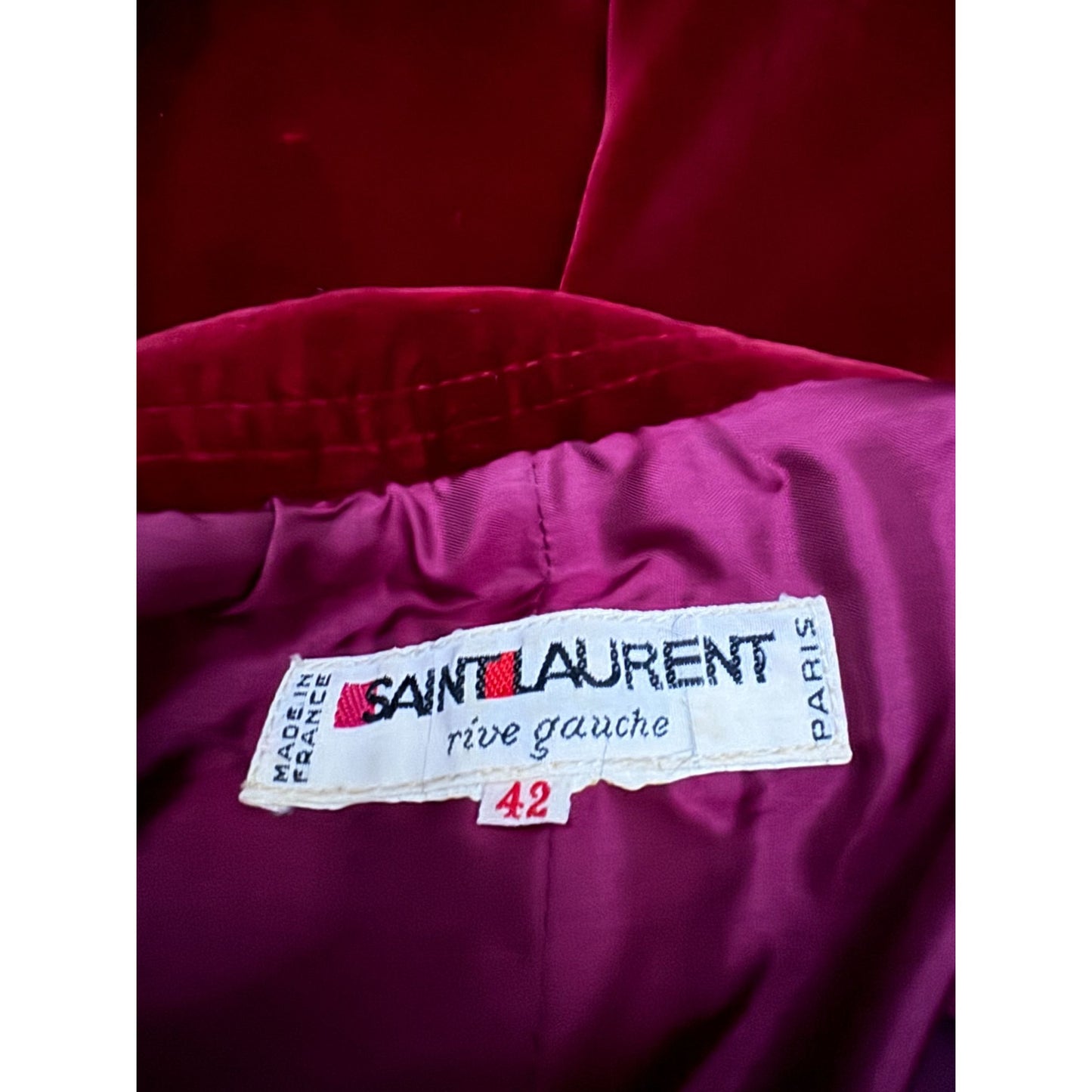 FW 1976 Russian Collection Burgundy Velvet Skirt