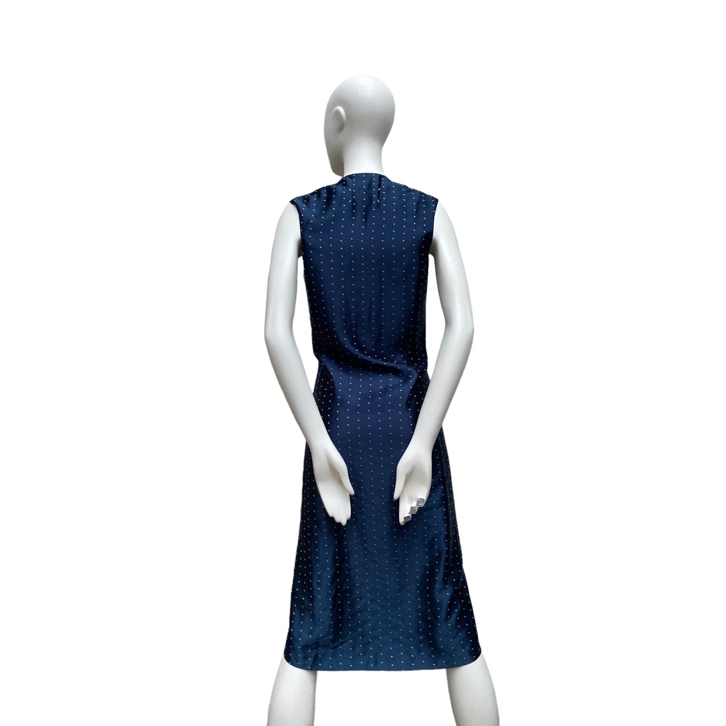 SS 2007 Navy Silk Stars Dress