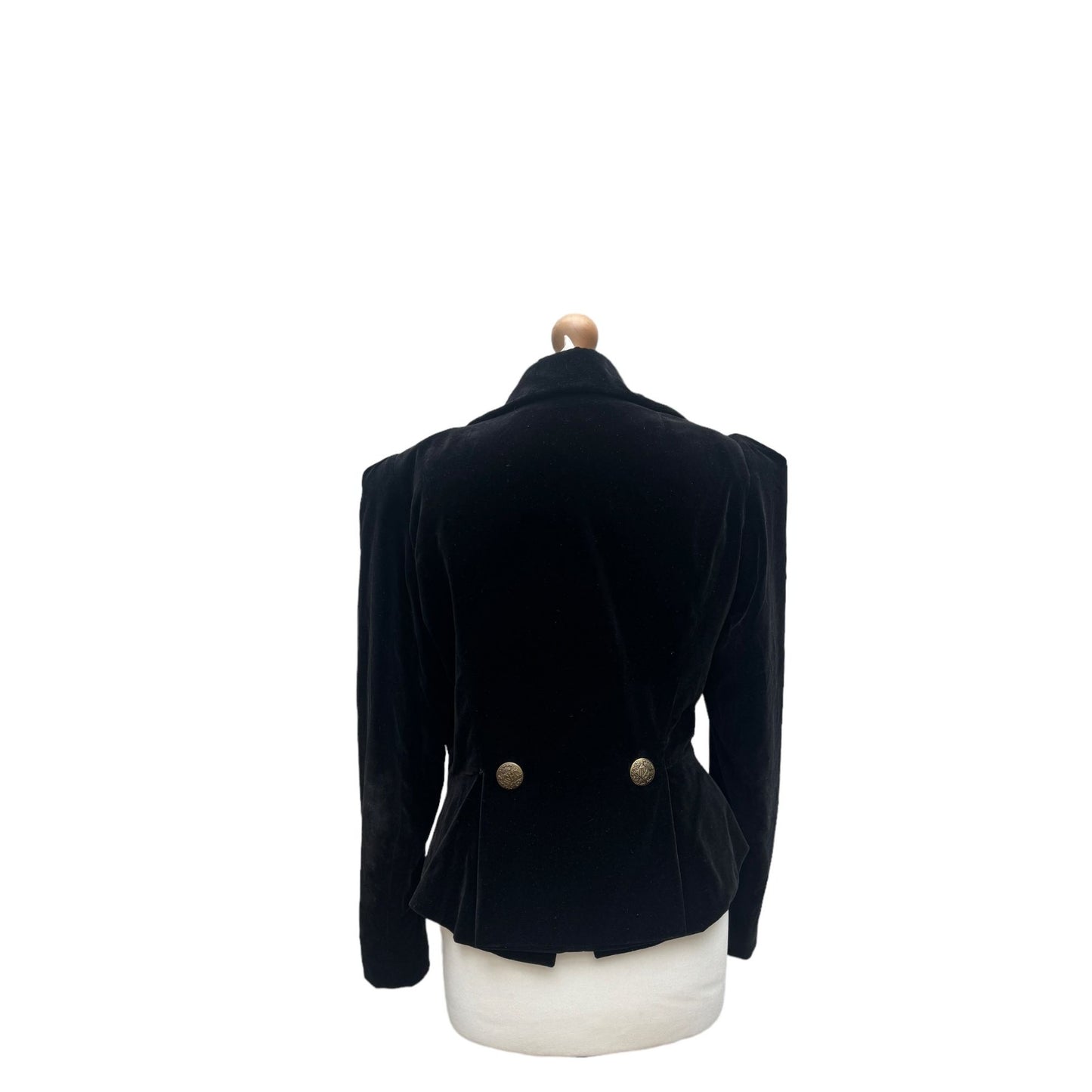 Black Velvet Corduroy Blazer Jacket