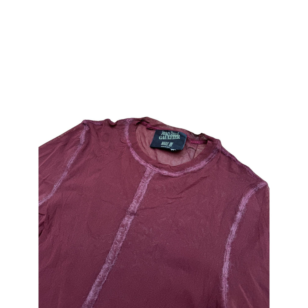 Men Mesh Nylon Burgundy Vintage