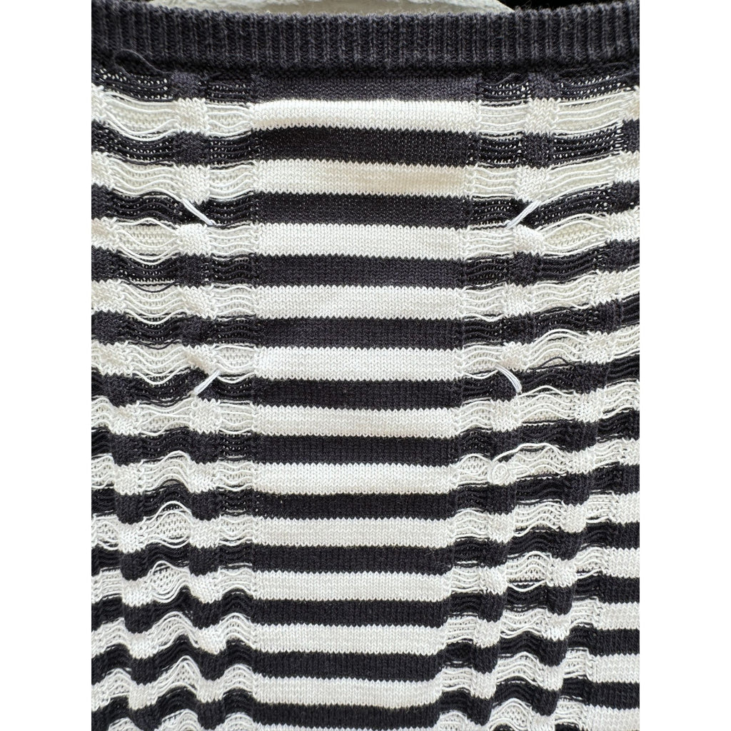 SS 2012 Navy White Striped Dress