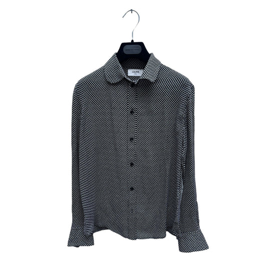 By Hedi Slimane  Black White Dot Shirt