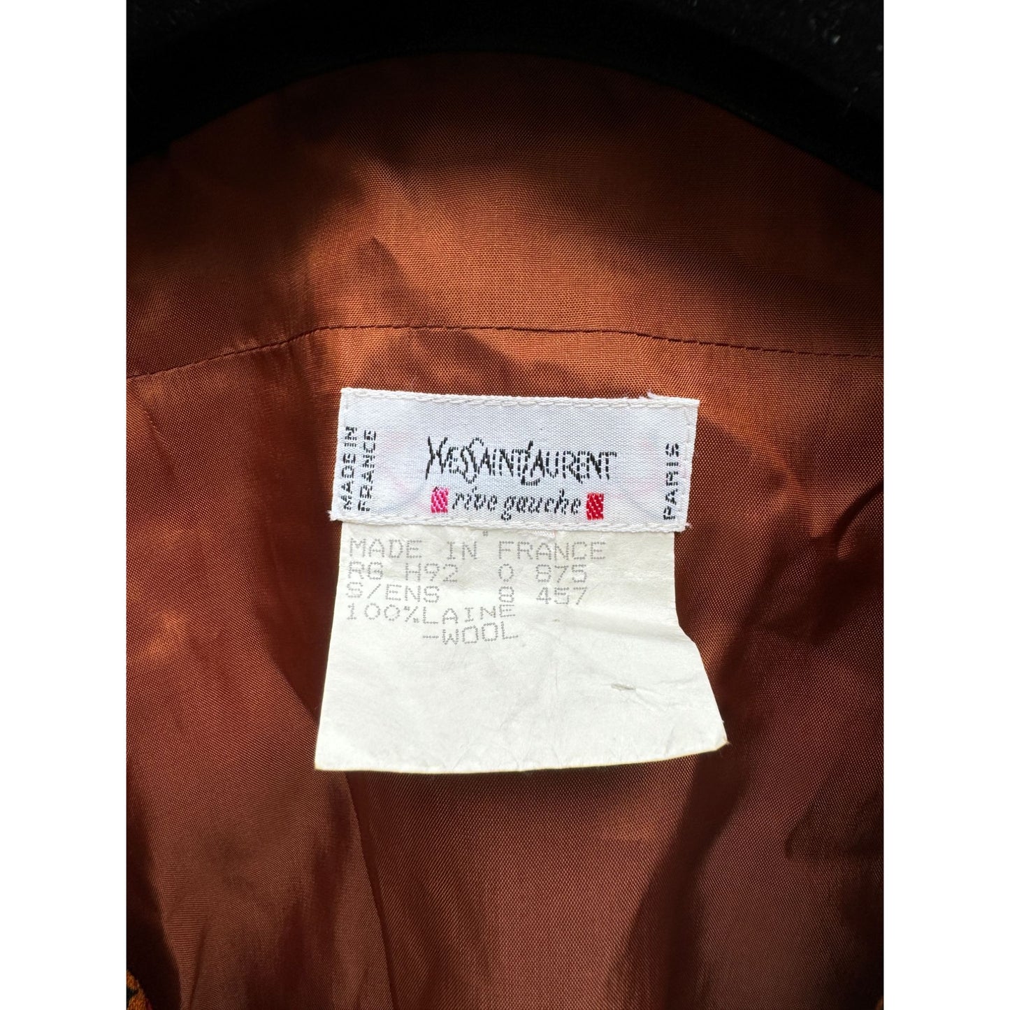 Vintage Winter 1992 Brown Moroccan Printed Coat