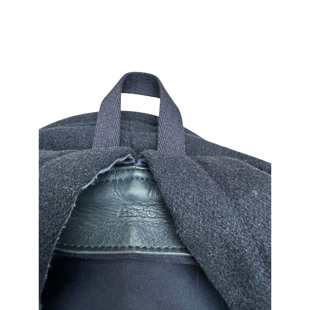 Navy Wool Backpack