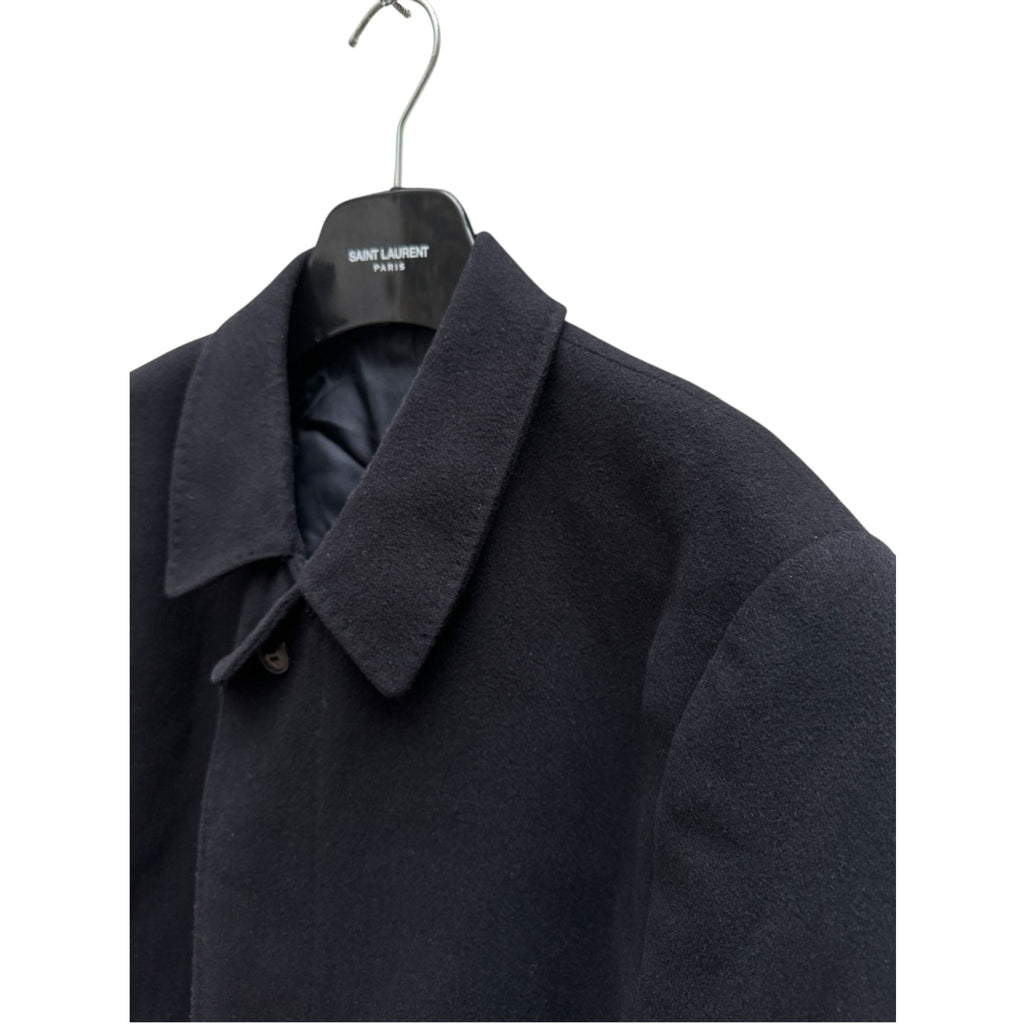 Dark Navy Cashmere Wool Coat