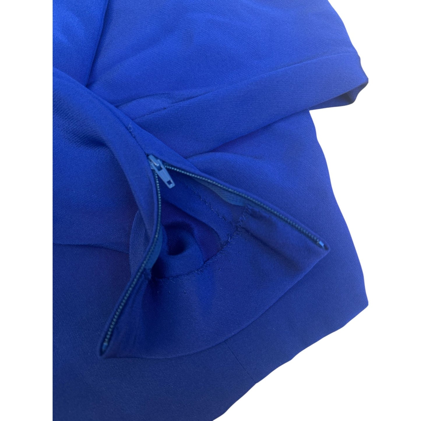 Early 1980s Cobalt Blue Wool Overdress