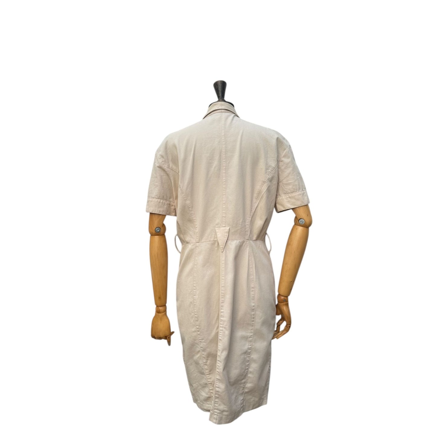 Beige Sculptural Dress