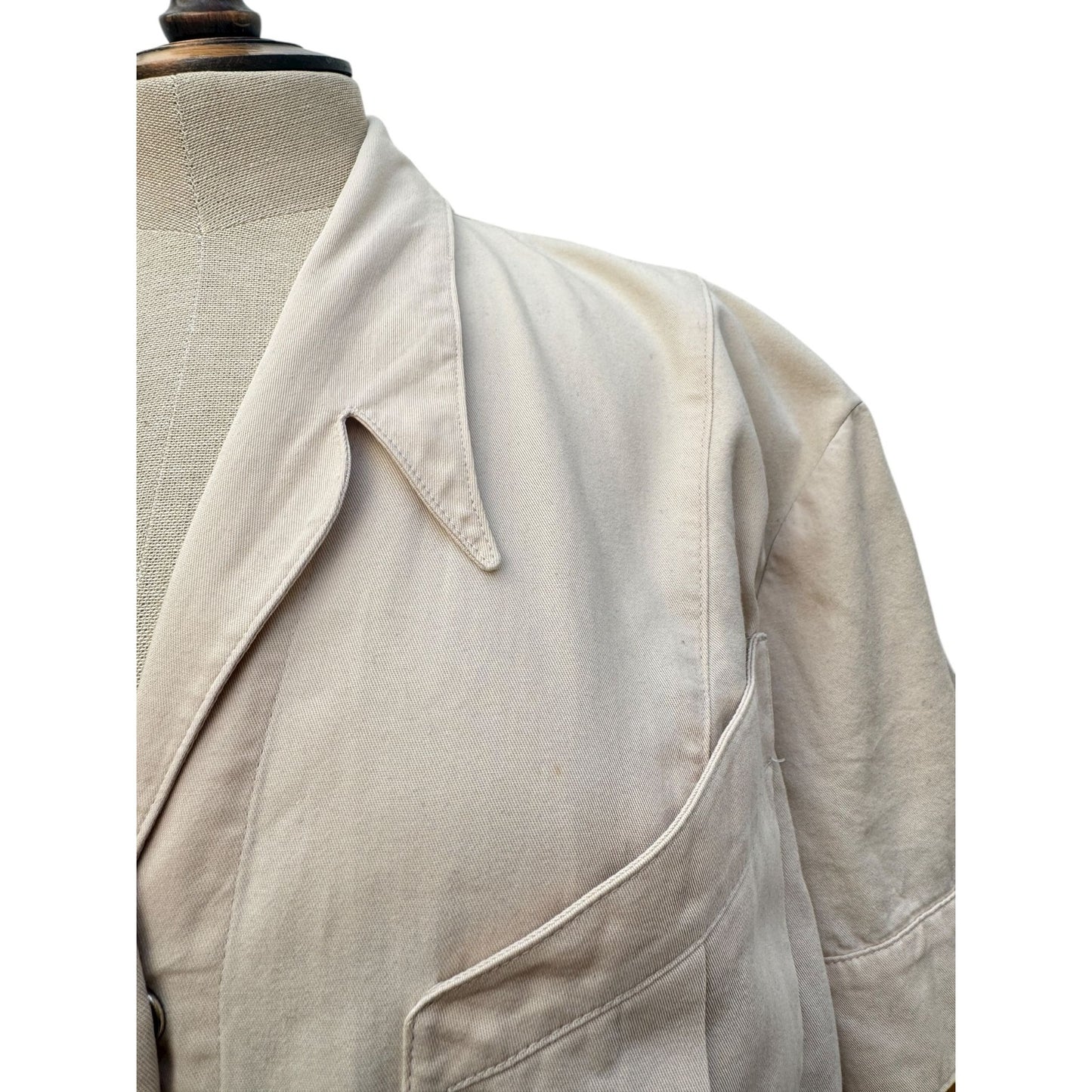 Beige Sculptural Dress