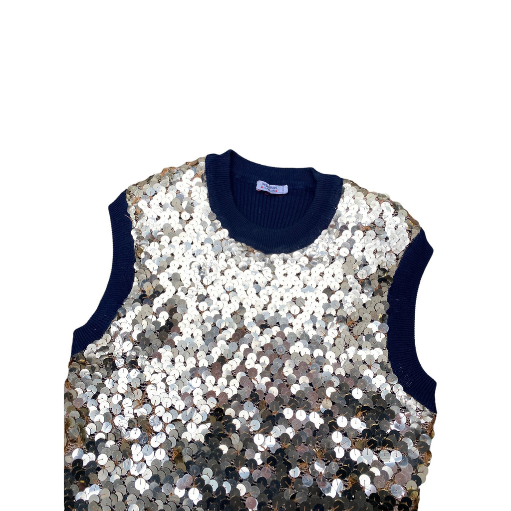 Yves Saint Laurent  Sequined Top Knit  Size IT 42 fits Xs to S