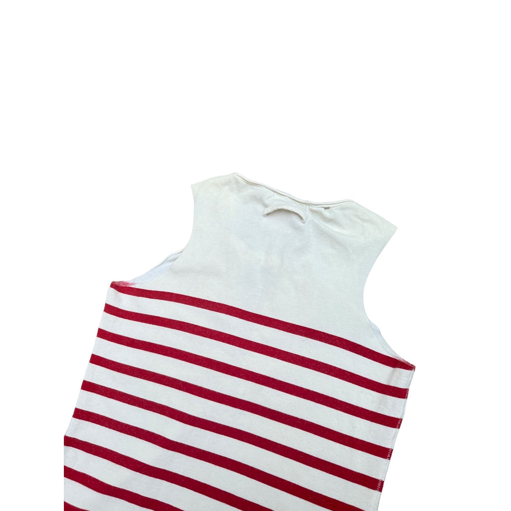 Vintage Red White Tank Top