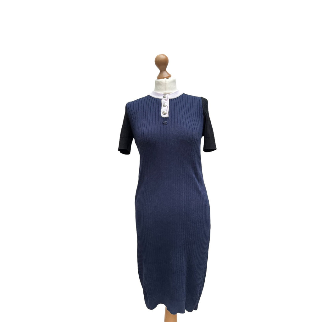 Navy Black Knitted Dress