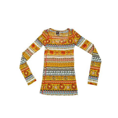 Vintage Colorful printed long sleeves