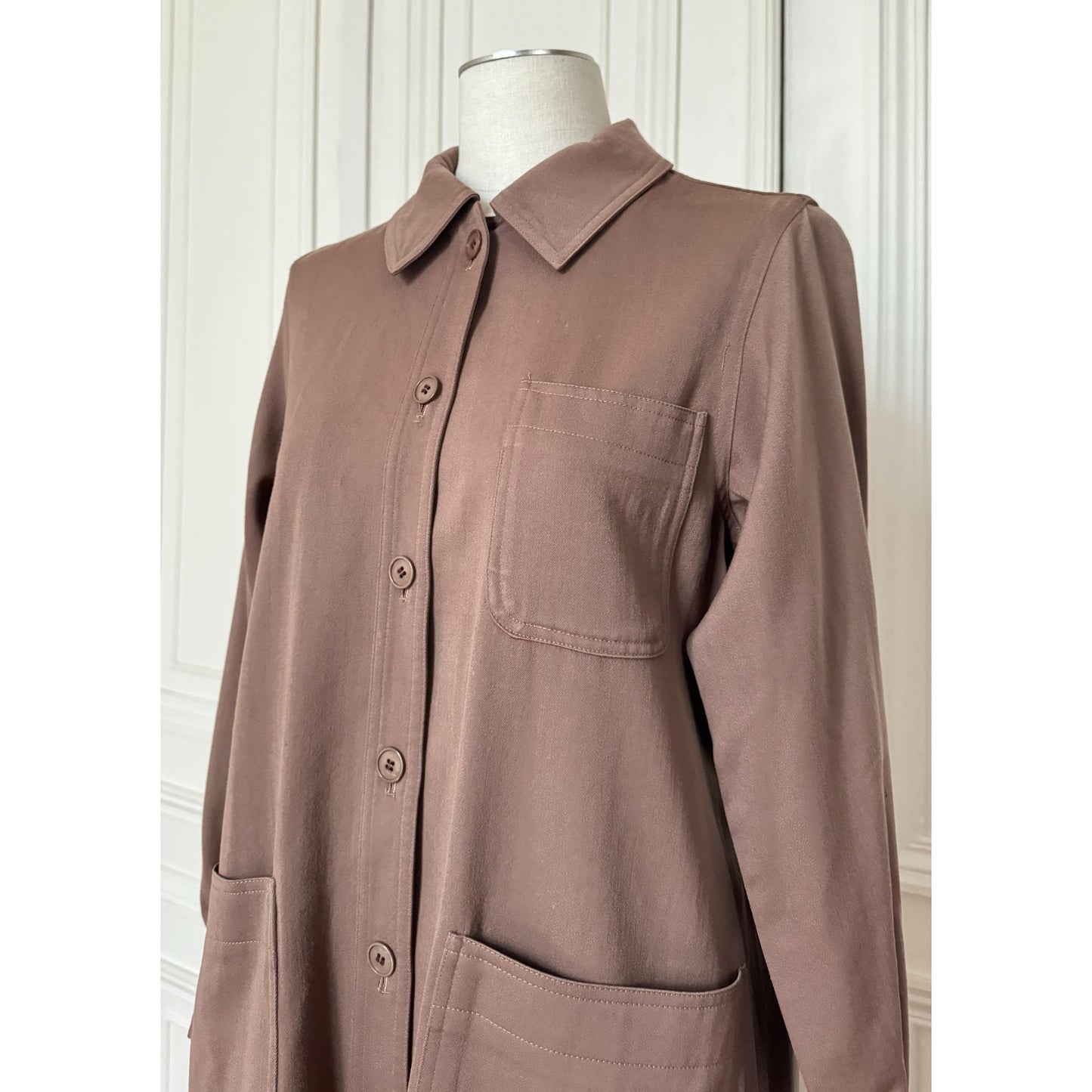 Early 1980s Brown Wool Overshirt