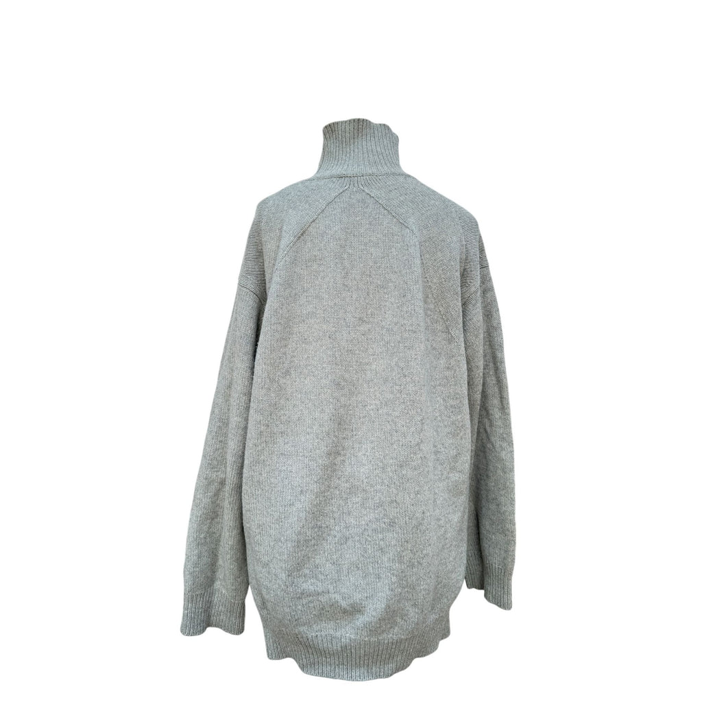 Phoebe Philo Grey Wool Oversized Knit