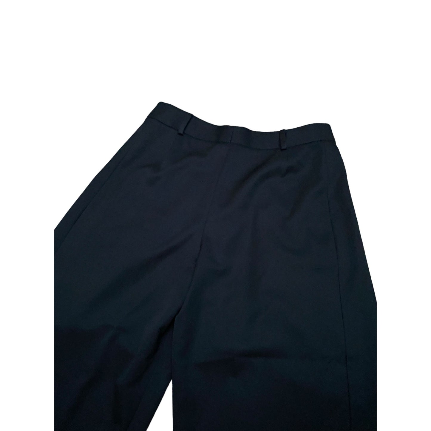 SS 2017 High Waist Black Wide Wool Pants  Size 34 US 25