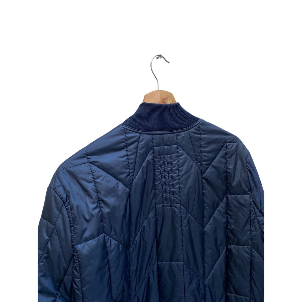 Navy Puffer Long Coat