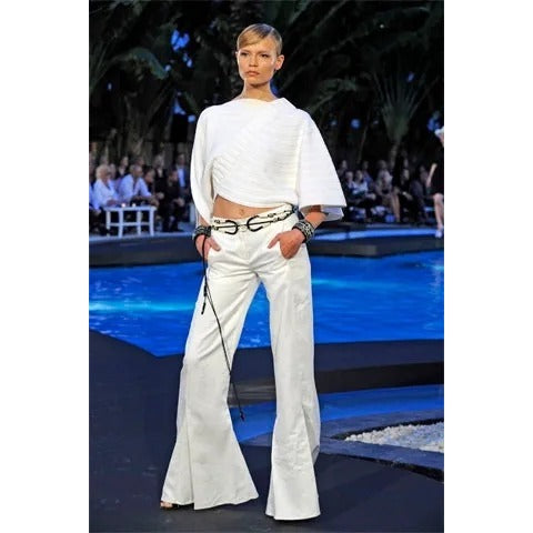 2009 Navy Flared Trousers