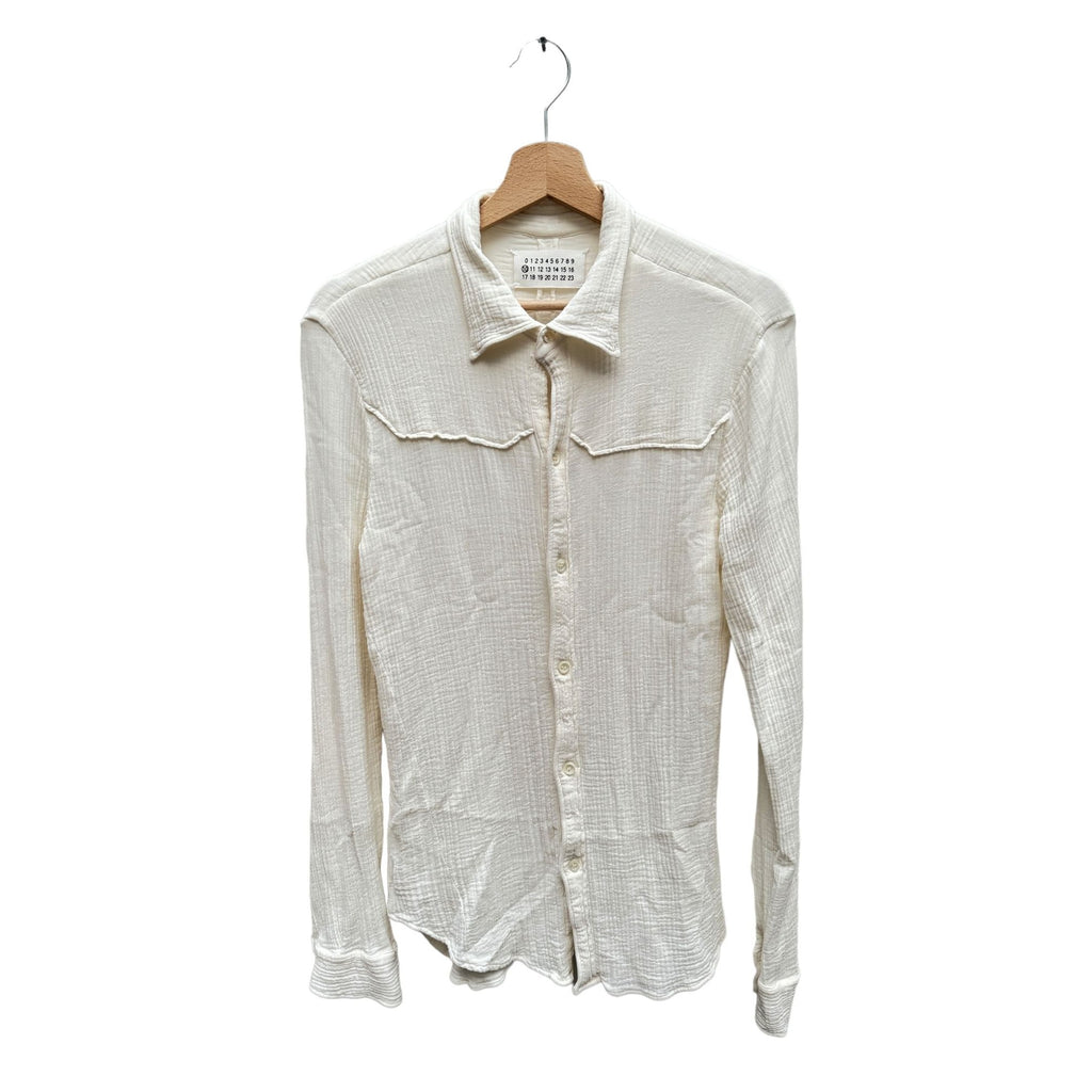 Vintage SS 2006 Cotton Crepe Cream Shirt