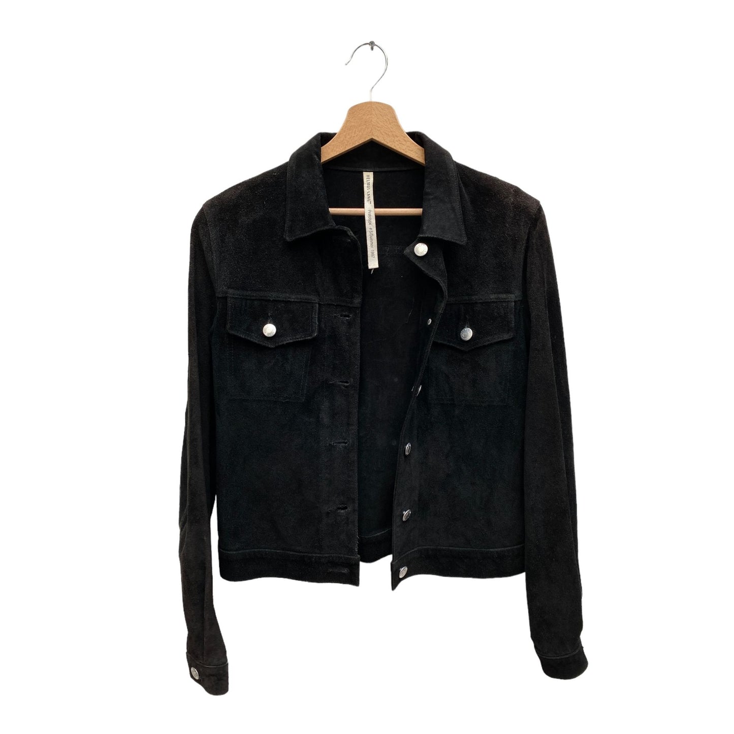SS 1997 Black Suede Trucker Jacket