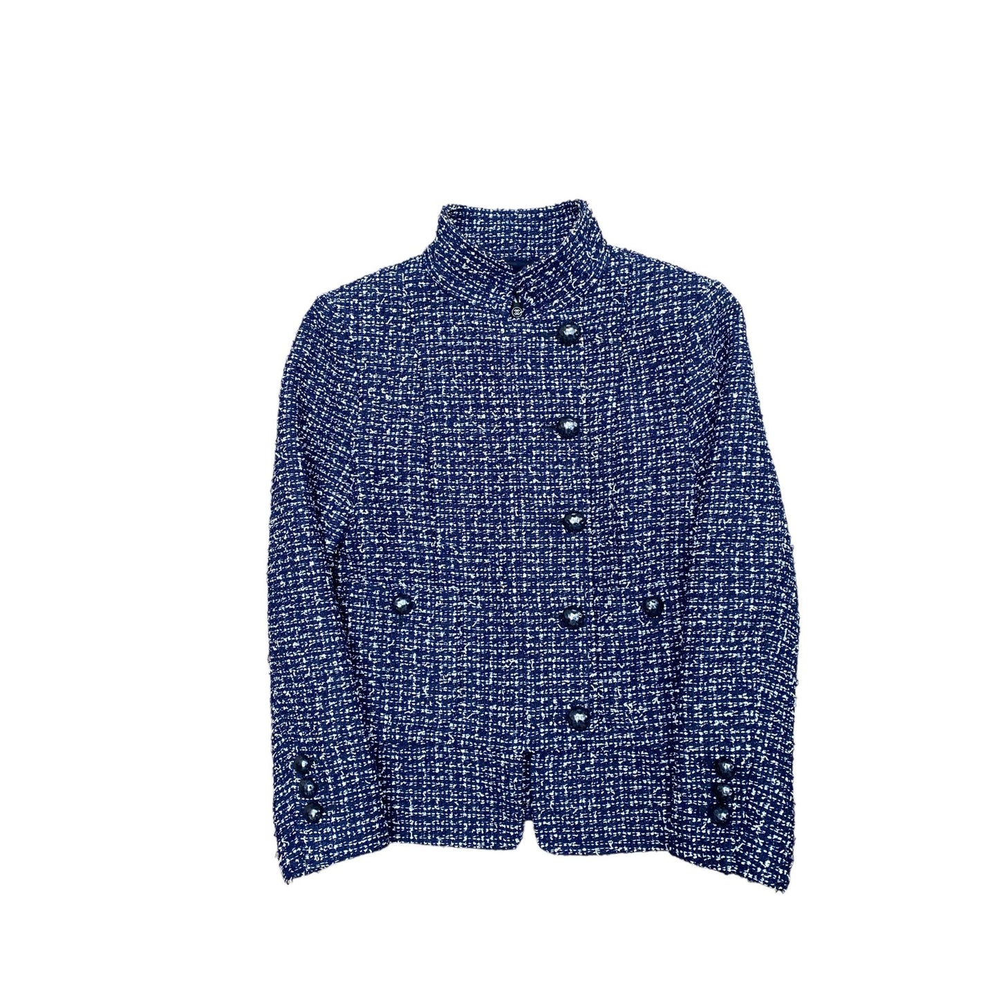 Navy & White Tweed Jacket